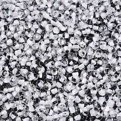 8/0 Inside Colours Transparent Glass Seed Beads SEED-T007-06B-1