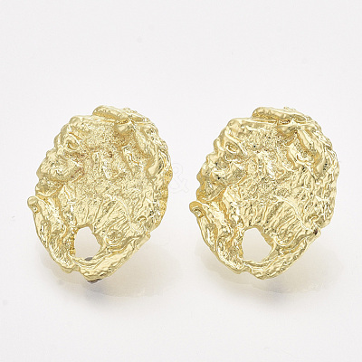 Alloy Stud Earring Findings PALLOY-S121-131-1