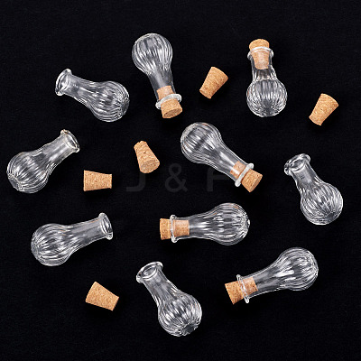 10Pcs Clear Glass Wishing Bottles AJEW-TA0002-85D-1