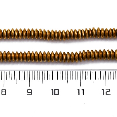 Electroplated Non-magnetic Hematite Beads Strands G-P571-B01-01D-1