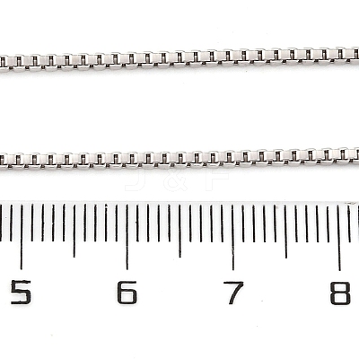 1.5mm Rack Plating Brass Box Chain Necklaces for Women Men MAK-L044-30P-1