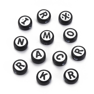Opaque Acrylic Beads X-SACR-S275-01A-1