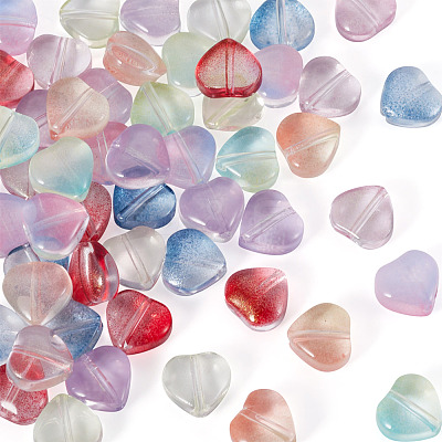 80Pcs 8 Colors Handmade Lampwork Beads LAMP-TA0002-53-1
