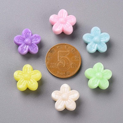 Opaque Acrylic Beads TACR-S154-40D-1