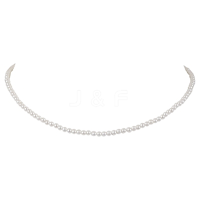 Shell Pearl Bead Kid Necklaces NJEW-JN05048-1