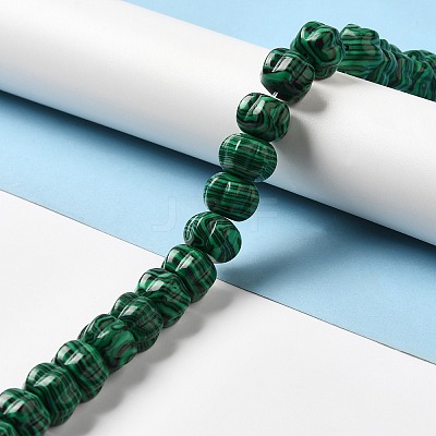 Synthetic Malachite Beads Strands G-K335-03D-1