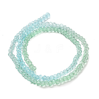 Transparent Painted Glass Beads Strands DGLA-A034-T2mm-A16-1