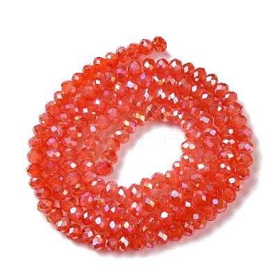 Baking Electroplate Glass Beads Strands DGLA-A039-J10mm-BM-1
