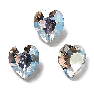 K9 Glass Rhinestone Cabochons GLAA-H034-02B-1