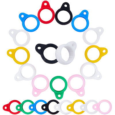 60Pcs Silicone Pendant SIL-GF0001-30-1