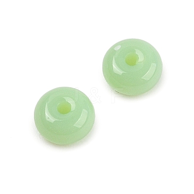 Imitation Jade Glass Seed Beads SEED-Q038-01E-1