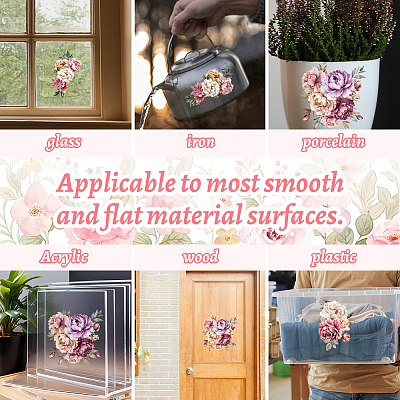 3 Sheets 3 Styles PVC Waterproof Decorative Stickers DIY-WH0404-094-1