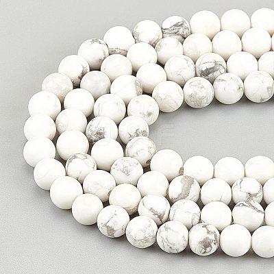 4 Strands Natural Howlite Beads Strands TURQ-OC0001-02B-1