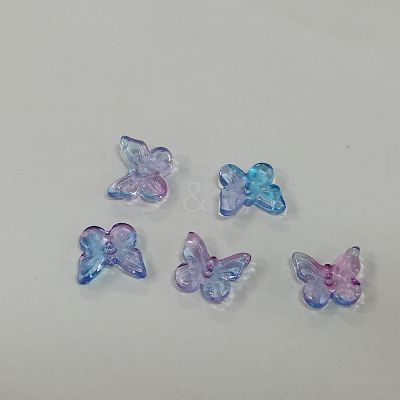 Two Tone Handmade Golde Sand Lampwork Beads LAMP-WH0001-11H-1