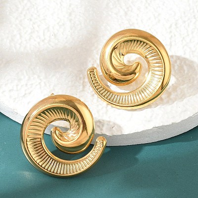 304 Stainless Steel Stud Earrings EJEW-B121-02G-01-1