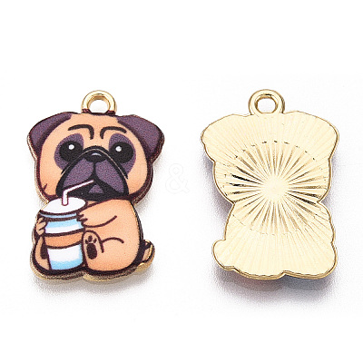 Printed Alloy Pendants ENAM-N056-199F-1