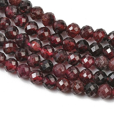 Natural Red Garnet Beads Strands GG-CBA1497-A04-4mm-1