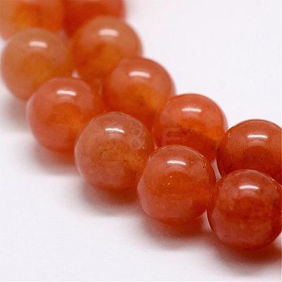 Natural Red Aventurine Bead Strands G-P257-02-6mm-1