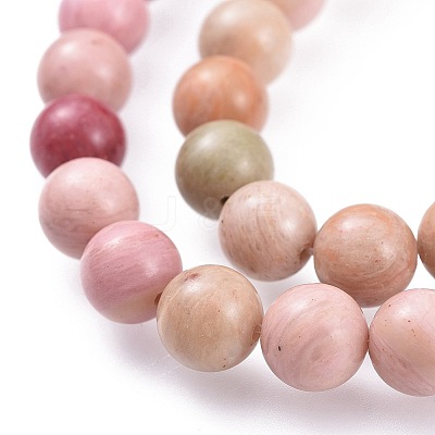 Natural Rhodonite Bead Strands G-E441-01-8mm-1