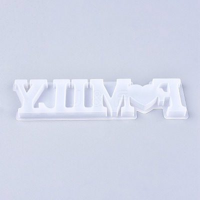 DIY Word Family Silicone Molds DIY-L042-003-1