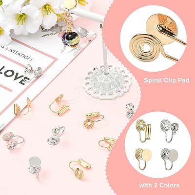 20Pcs 2 Colors Brass Ear Cuff Findings FIND-YW0009-95-1