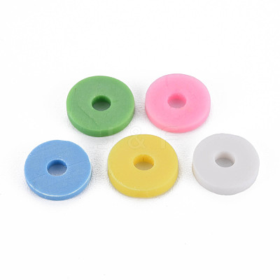 5 Colors Handmade Polymer Clay Beads CLAY-N011-032-12-1