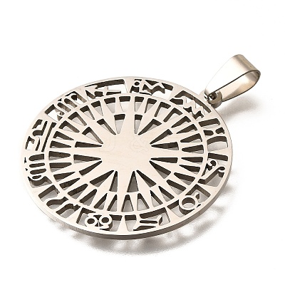 201 Stainless Steel Pendants STAS-R152-01P-02-1