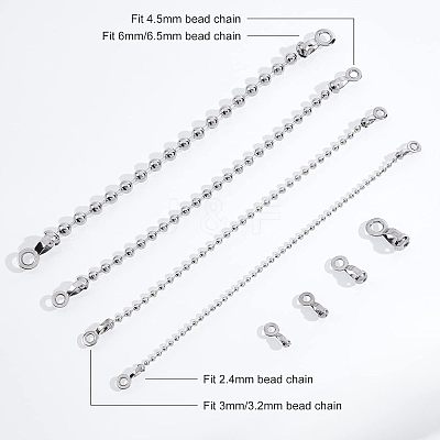 304 Stainless Steel Ball Chain Connectors STAS-NB0004-27P-1