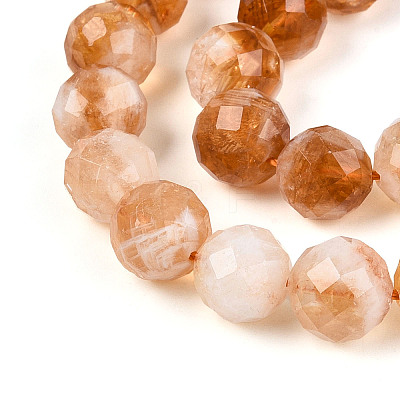 Natural Citrine(Heated) Beads Strands G-S345-10mm-18-01-1