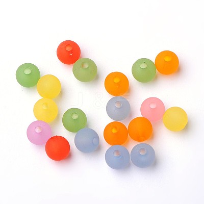 Round Transparent Acrylic Beads PL582M-1