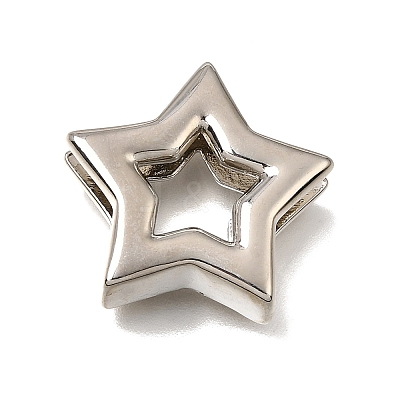 Brass Slide Charms KK-CBAEEA8-07P-1