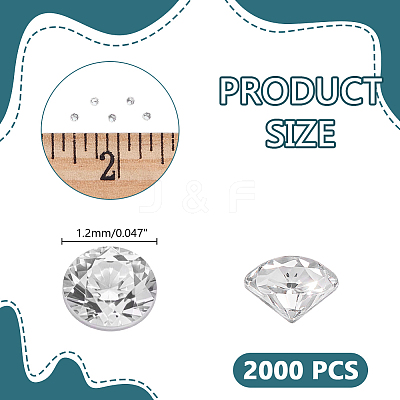 Cubic Zirconia Cabochons ZIRC-HY0001-20B-1