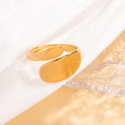 304 Stainless Steel Open Cuff Rings WGB7D26-01-1
