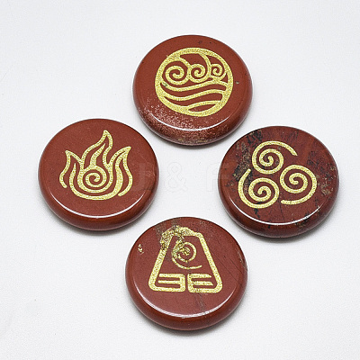 Natural Red Jasper Cabochons G-T122-37J-1