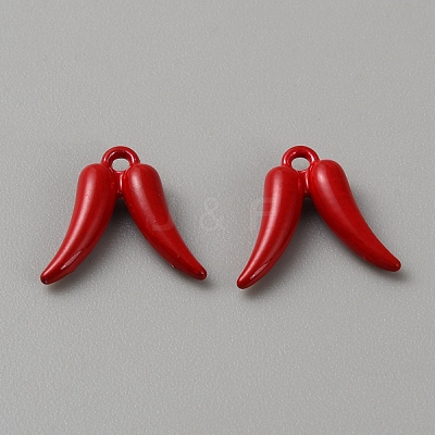 Spray Painted Alloy Pendants FIND-WH0126-421B-1