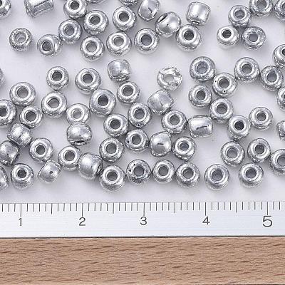 Electroplate 6/0 Glass Seed Beads SEED-Q005-P-1