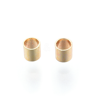 Brass Crimp Beads X-KK-N259-53-1