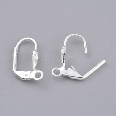 Brass Leverback Earring Findings KK-Z007-28S-1