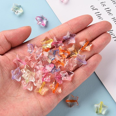 Transparent Acrylic Beads TACR-S154-22A-1