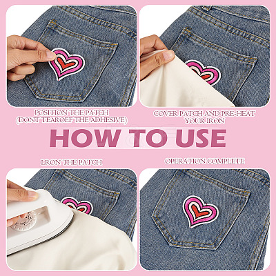 8Pcs 8 Styles Computerized Embroidery Cloth Patches PATC-TA0001-38A-1