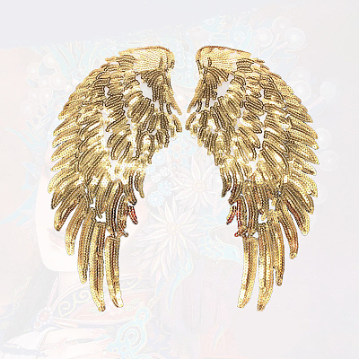 Wing Glitter Cloth Patches DIAM-PW0015-09C-07-1