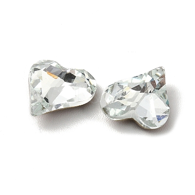 Faceted K9 Glass Rhinestone Cabochons GGLA-R042-03B-1