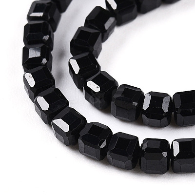 Natural Black Quartz Beads Strands G-T141-60-1