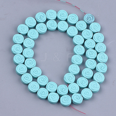 Spray Painted Non-magnetic Synthetic Hematite Beads Strands G-T116-24-08-1