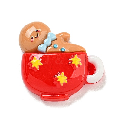 Christmas Opaque Resin Decoden Cabochons LS-RESI-U006-05I-1