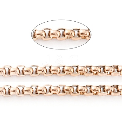 Ion Plating(IP) 304 Stainless Steel Box Chains CHS-B001-01RG-1