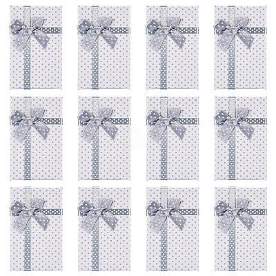 Polka Dot Print Cardboard Jewelry Gift Boxes with Bowknot X1-CON-TAC0001-10C-1