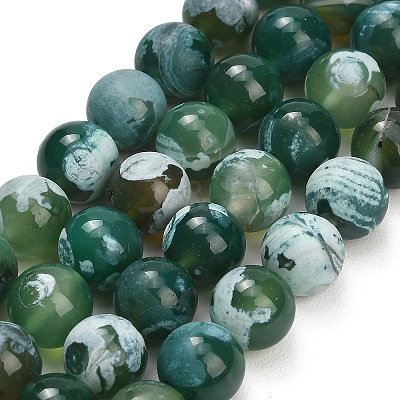 Natural Fire Crackle Agate(Dyed & Heated) Beads Strands G-K425-A08-12mm-1