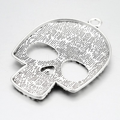 Tibetan Style Zinc Alloy Big Pendants TIBEP-R334-119AS-RS-1