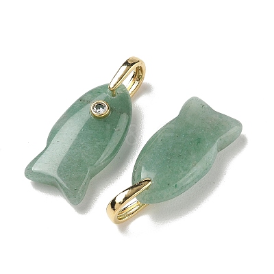 Natural Green Aventurine Pendants G-A297-01G-20-1